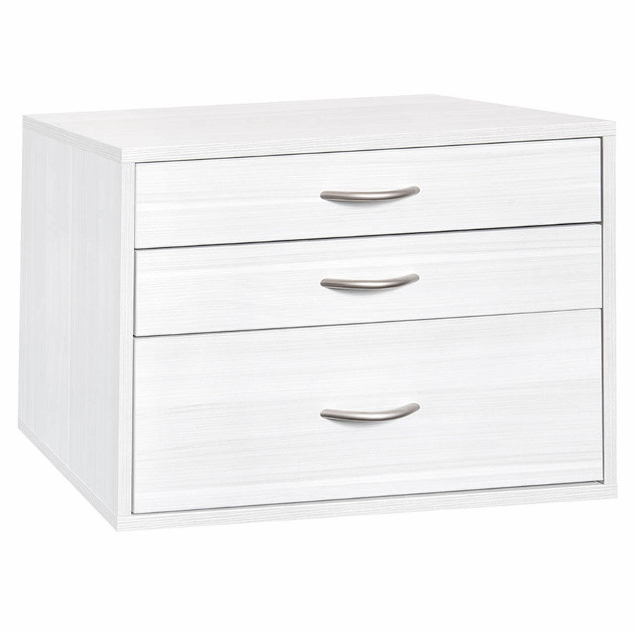 freedomRail Three-Drawer Big O-Box - Snowdrift