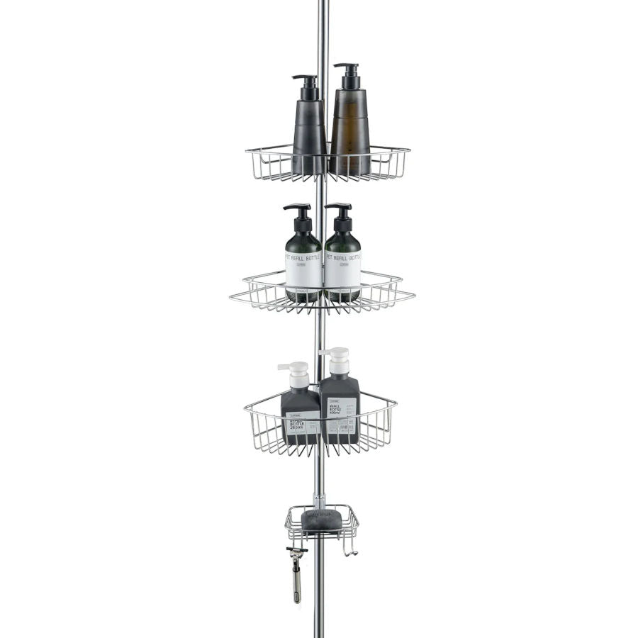 Tension Pole Shower Caddy - Chrome